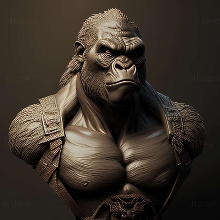 3D model gorilla (STL)